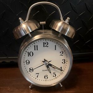 Retro clock with alarm